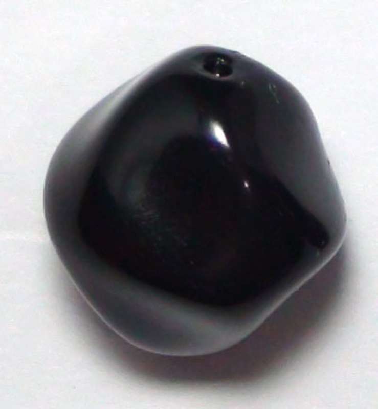 Renaissance-Perle 17mm schwarz Wachsperlen Perlen Schmuckperlen