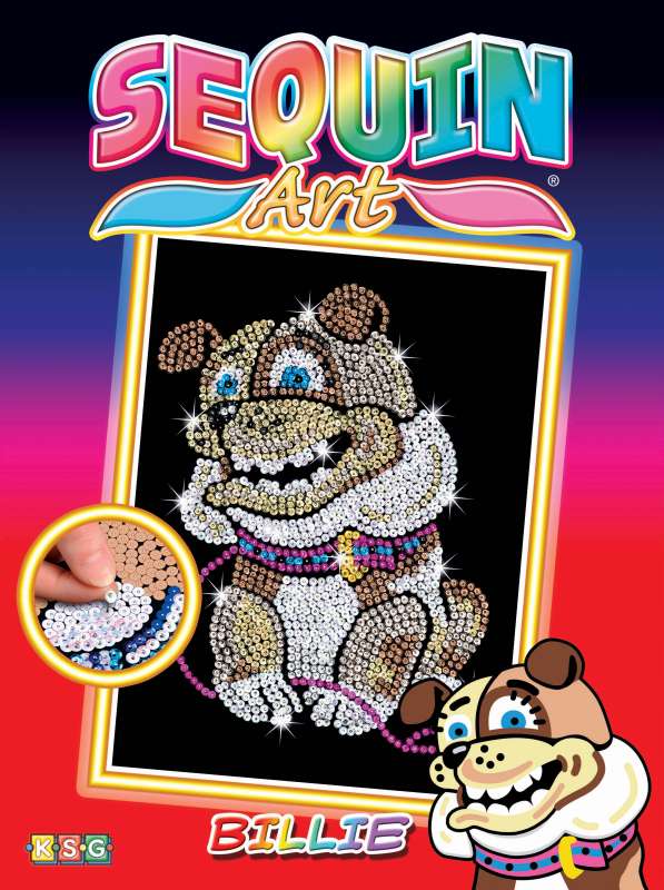 Sequin-Art Junior Paillettenbilder Bulldogge 1501