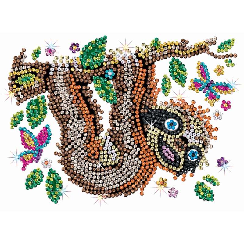 Sequin-Art Junior Paillettenbild Faultier 1922