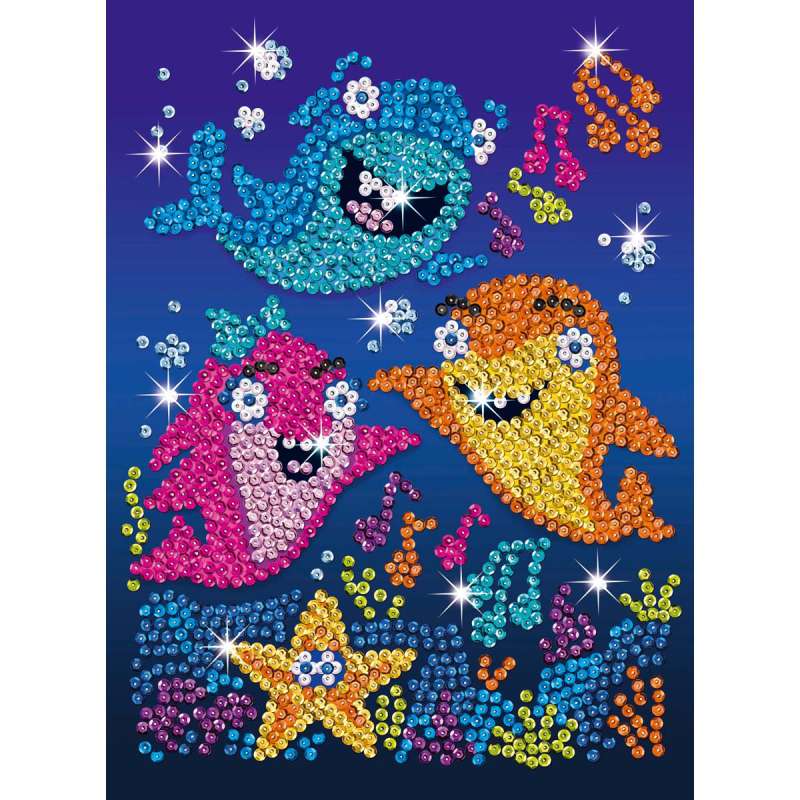 Sequin-Art Junior Paillettenbild Baby Haie 1924