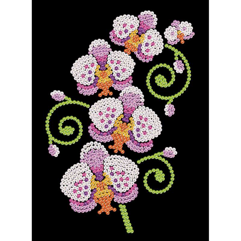 Sequin-Art Junior Paillettenbild Orchideen 1939