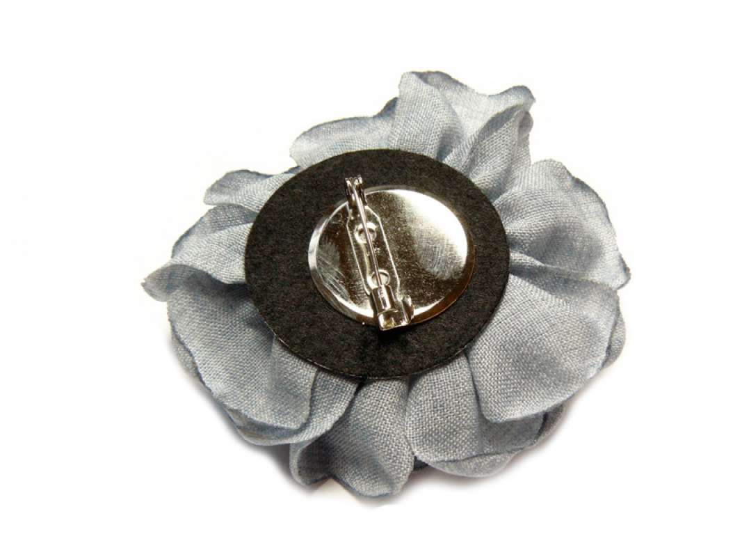 Ansteckblume "Blumenbrosche" ca. 7,5cm Rückseite