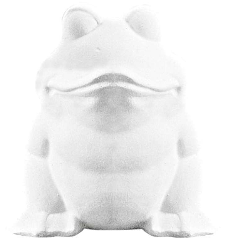 Styropor Figur Frosch 13cm