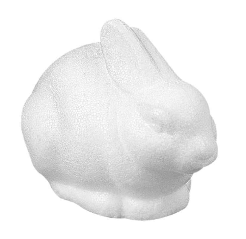 Styropor Figur Hase 14x8cm