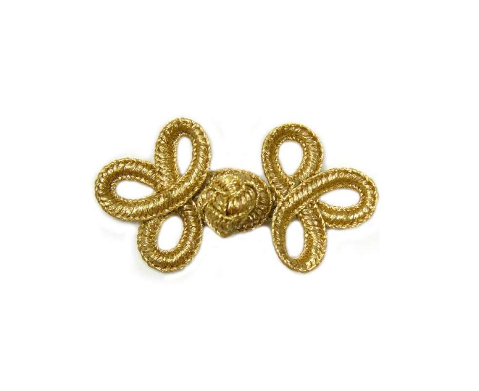 kleiner Posamentenverschluss - gold 06