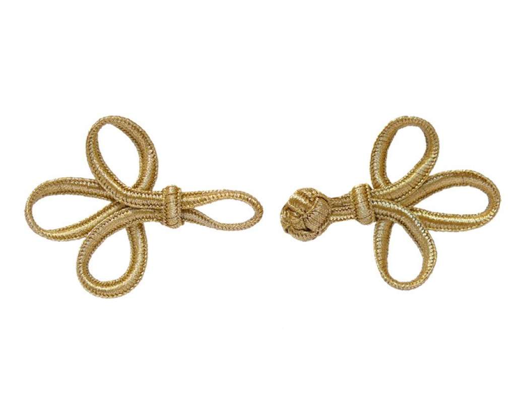 Lurex-Verschluss - gold