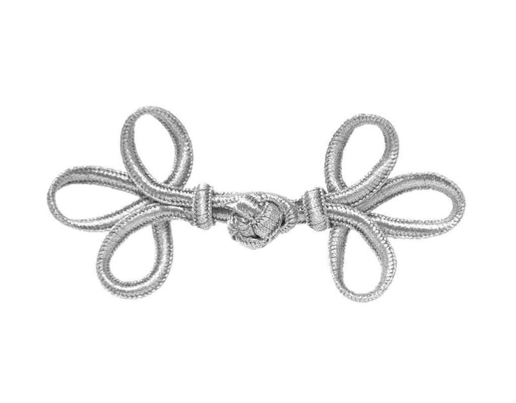 Lurex-Verschluss - silber