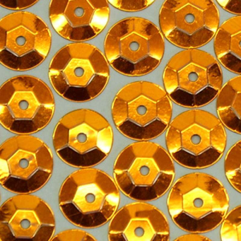 Pailletten gewölbt 6mm kupfer 4000 Stück in SB-Box