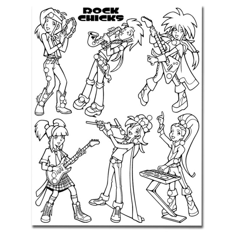 Shrinkles Sammel Set Rock Chicks 5036 schrumpf basteln