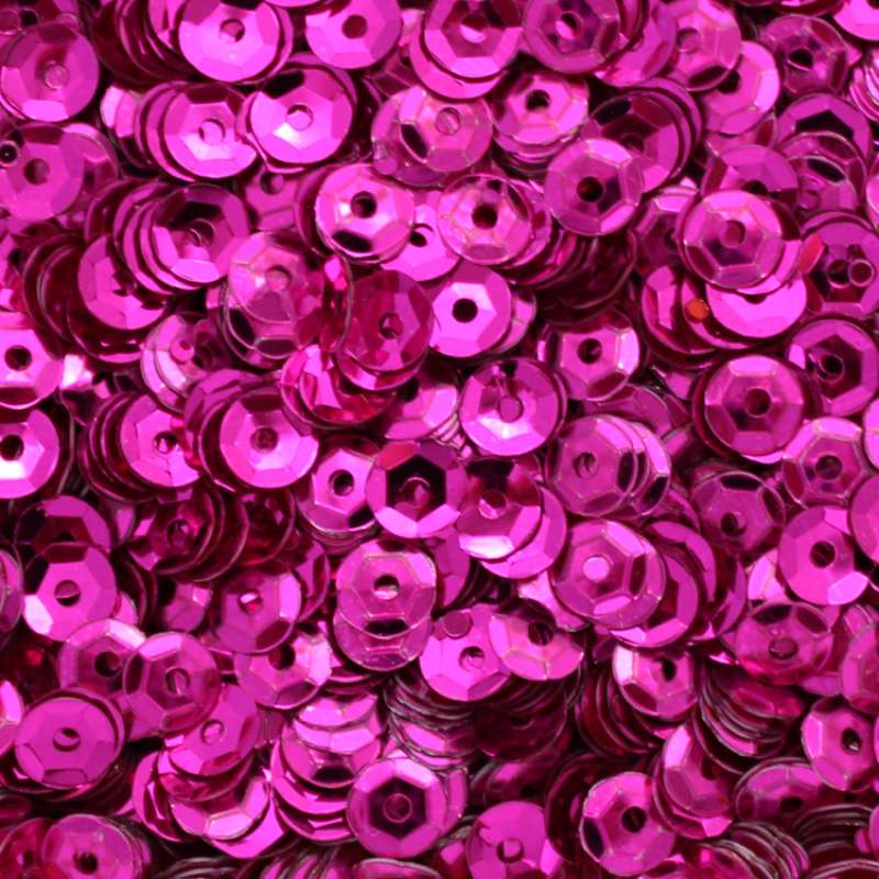 Pailletten gewölbt 5mm pink 40g im SB-Beutel 540033