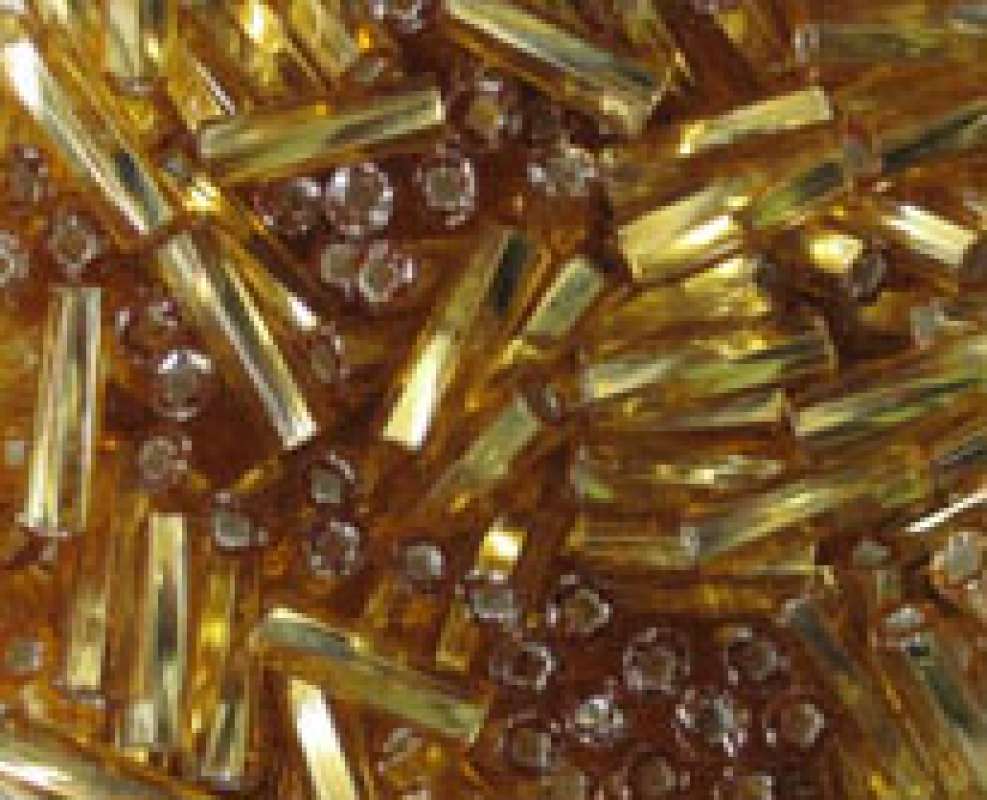 Glasstifte twisted 6mm gold