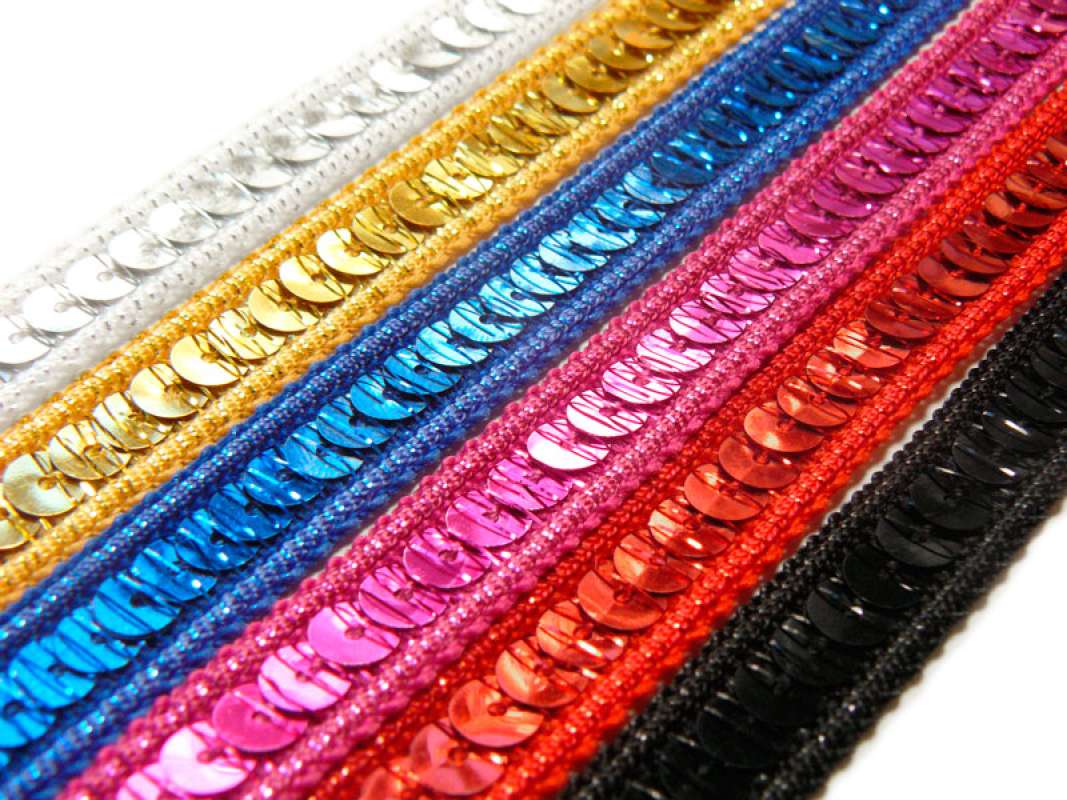 Paillettenborte 12mm