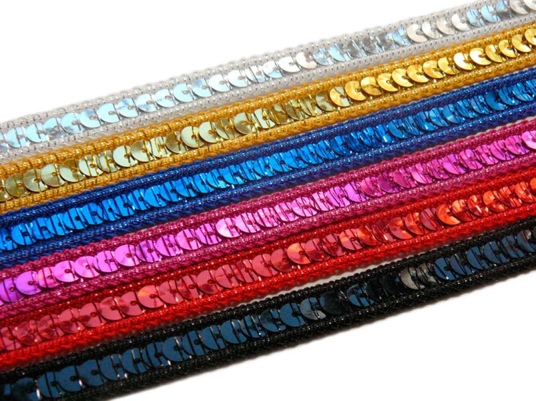 Paillettenborte 12mm