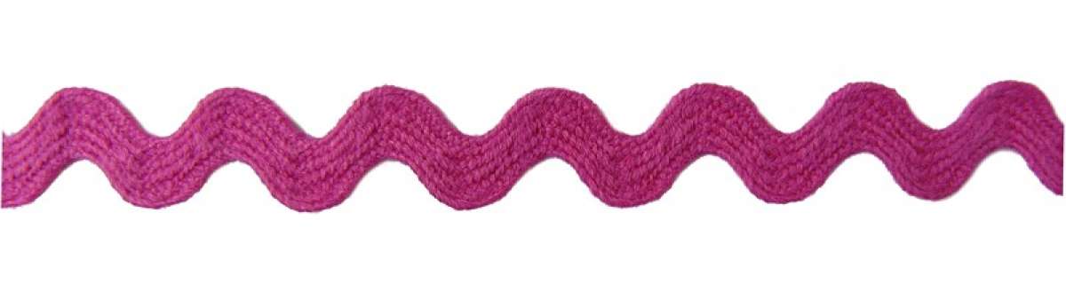 Zackenlitze 10mm Baumwolle in pink 08