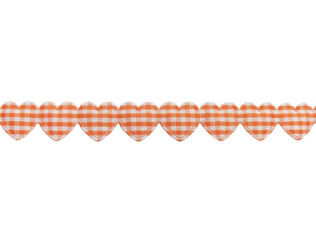 Herzborte "Vichy orange
