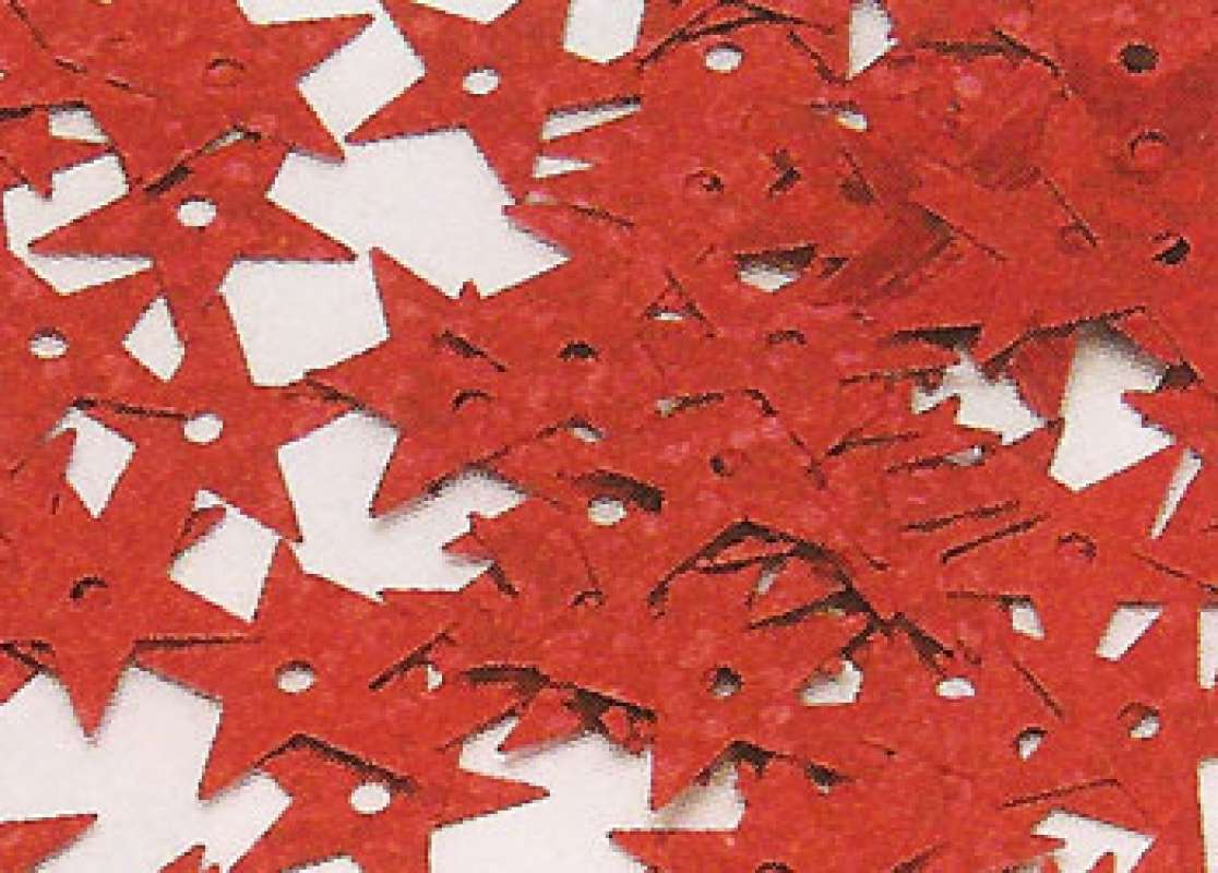 Hologramm Stern Pailletten rot hologramm 13mm