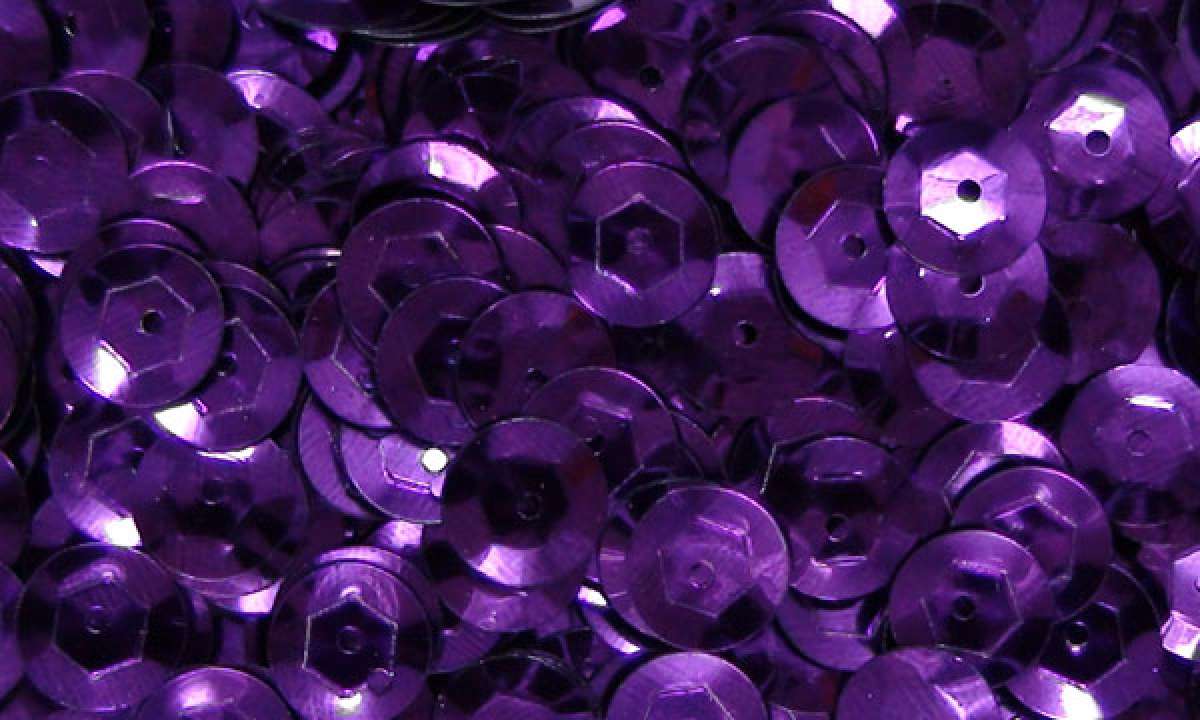 Pailletten 6mm gewölbt krokus, 6g Dose
