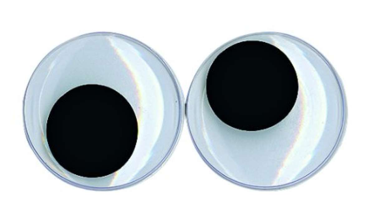 Wackelaugen 15mm rund selbstklebend 10 Stück im SB-Beutel