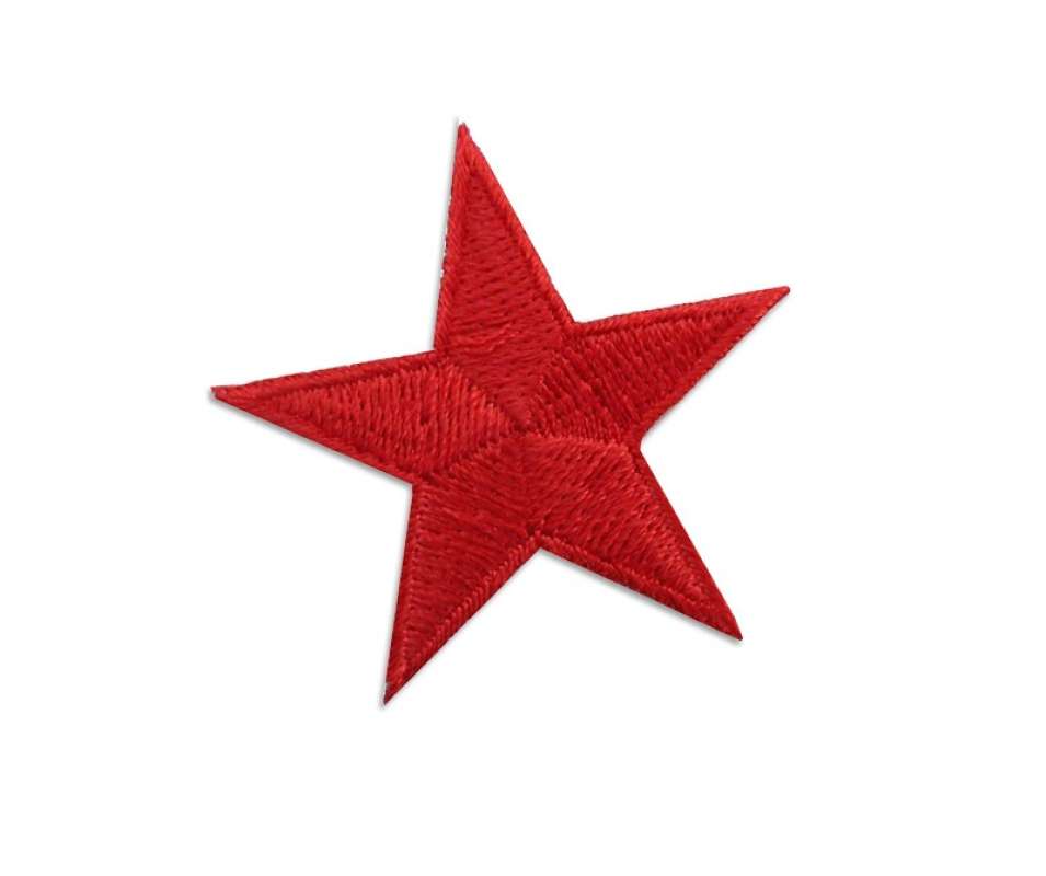 Stickmotiv Stern 4,5cm in rot