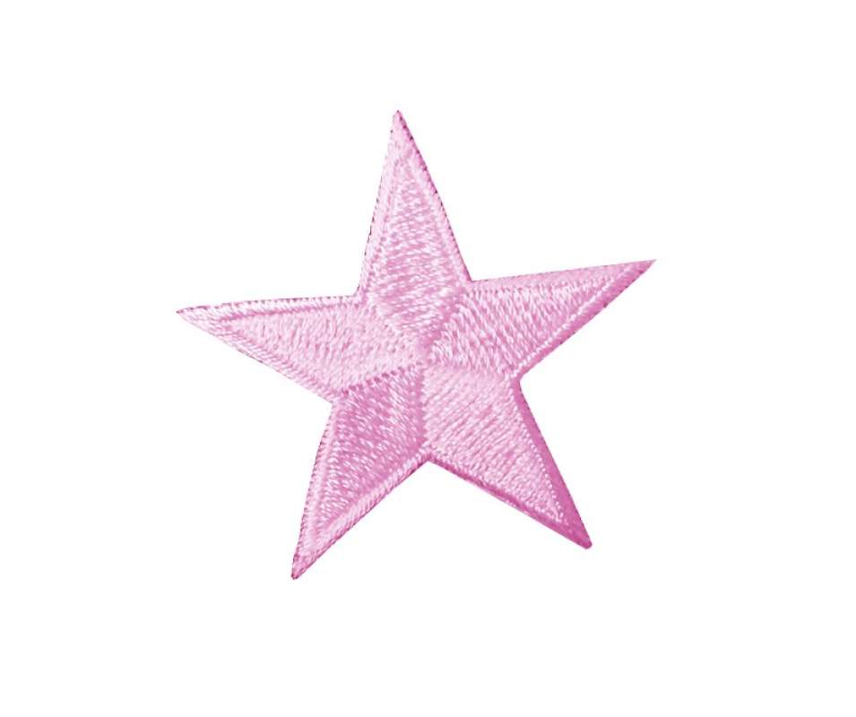 Stickmotiv Stern 4,5cm in rose