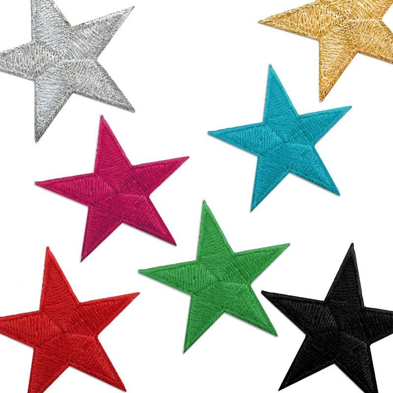 Stickmotiv Stern 5cm  paillettenshop.de
