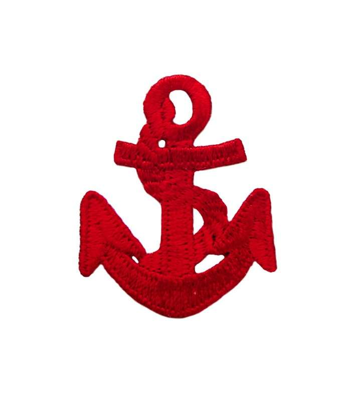 Stickmotiv Anker - rot