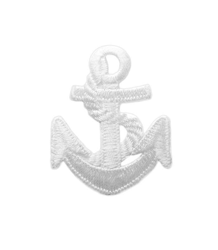 Stickmotiv Anker - weiß