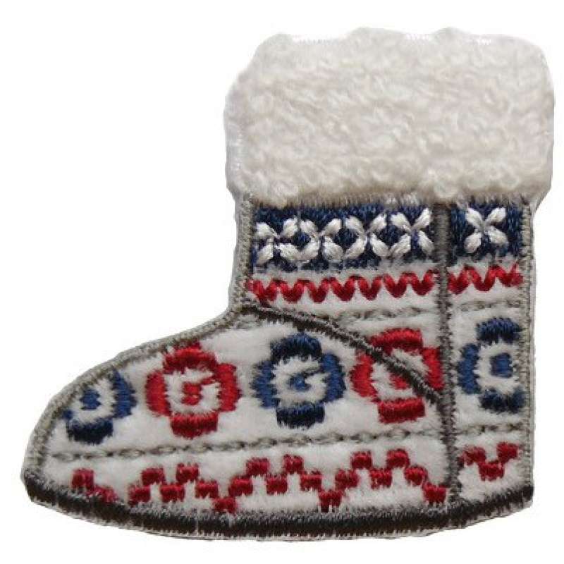 Stickmotiv "snowboots" ca. 4,5cm