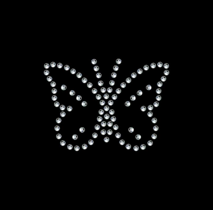 Strassmotiv Schmetterling  paillettenshop.de