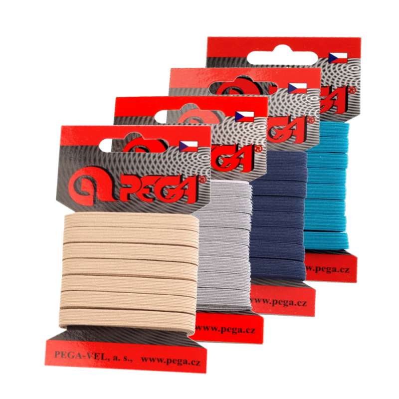 Flaches Gummiband 7mm breit, ideal als Wäschegummi, Hosengummi oder zum Basteln