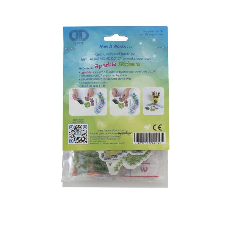 Diamond Dotz® Sticker Set Glücks Symbole DD40-003