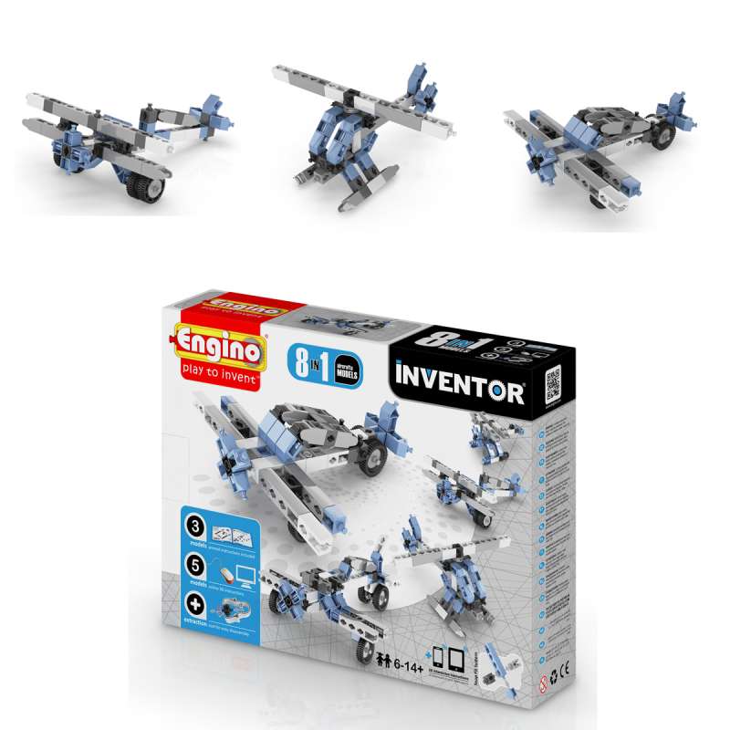Engino Inventor Flugzeuge 8 in 1 Konstruktionsbaukasten 0833