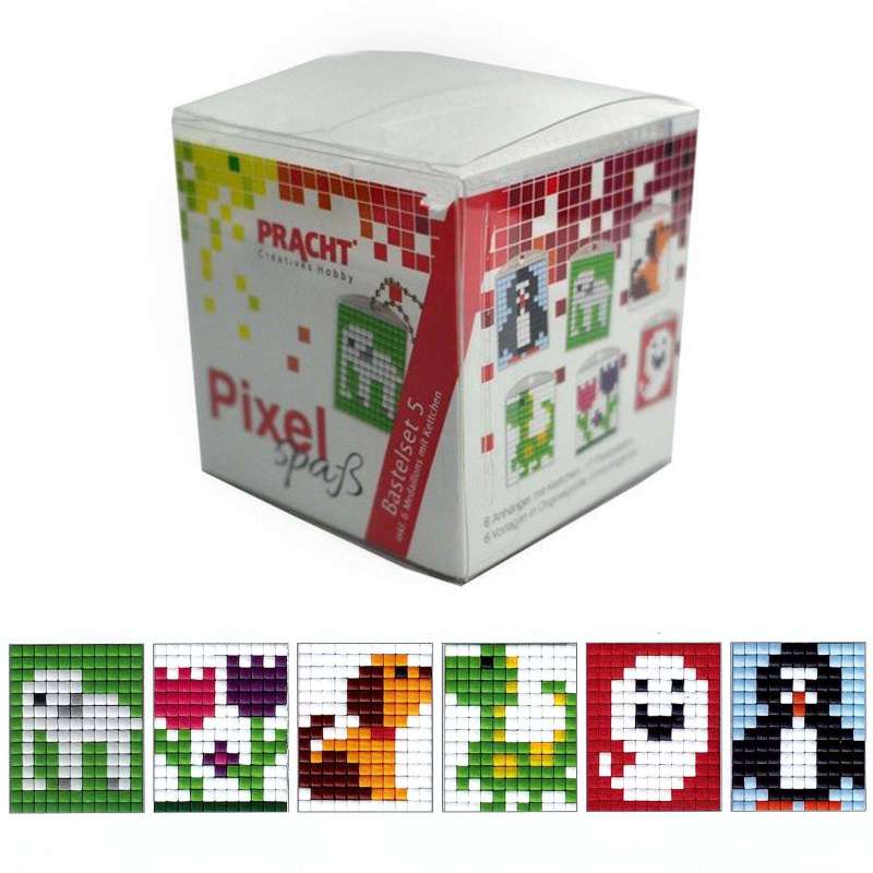Pixel Spaß Bastel Set 5 Schlüsselanhänger 90012-63501