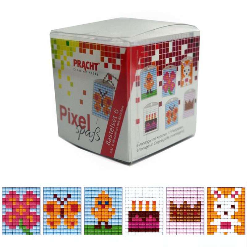 Pixel Spaß Bastel Set 6 Schlüsselanhänger 90013-63501