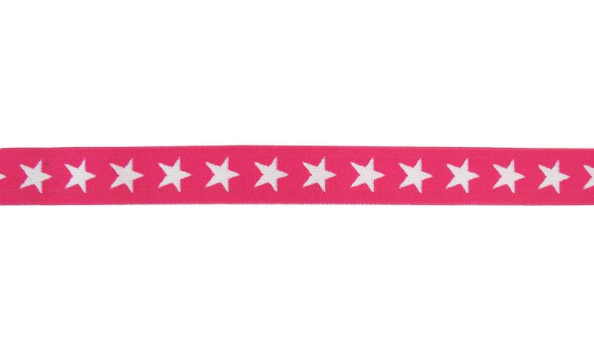 Gummiband "Sterne" - pink