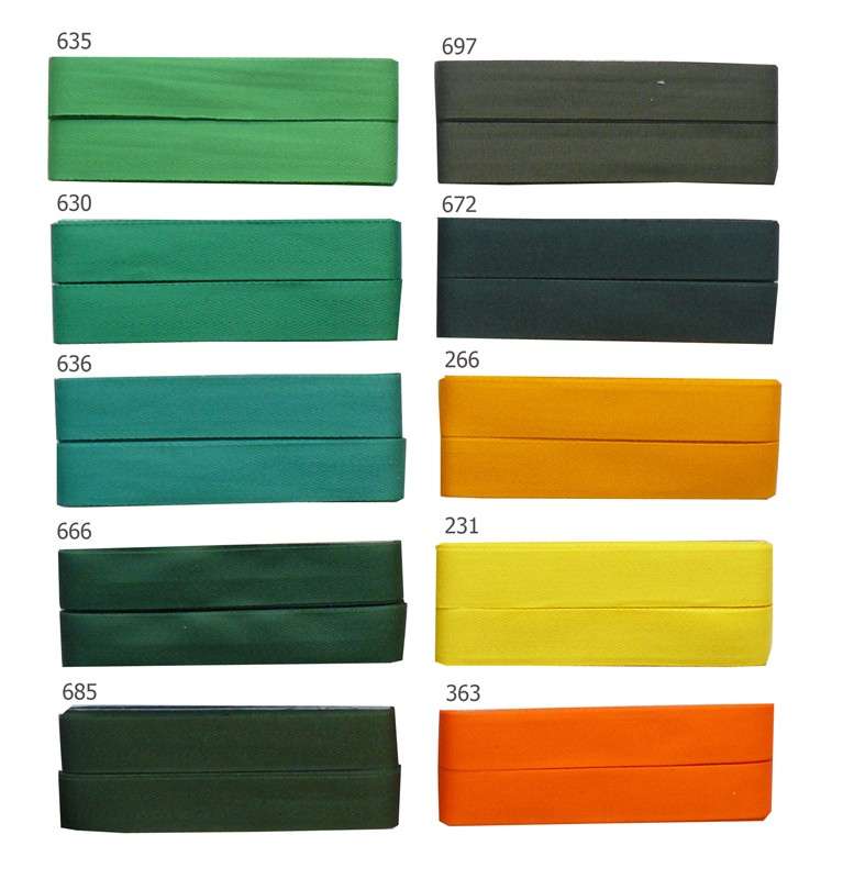 verschiedene Farben 4m Nahtband Baumwolle Köperband 20mm