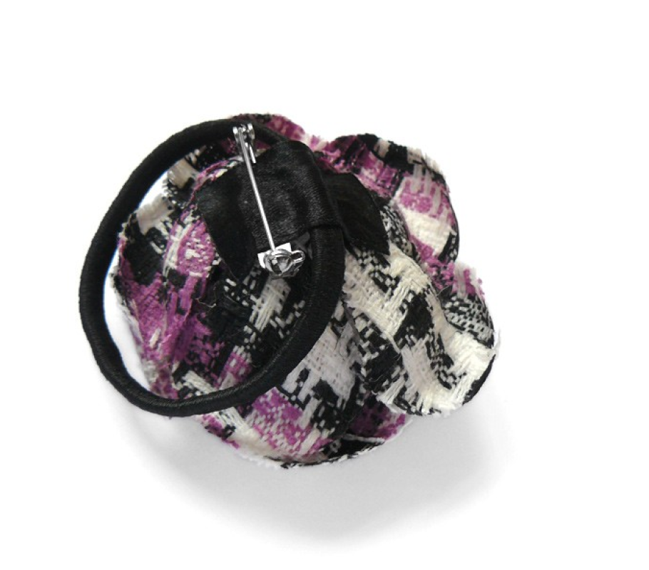 Ansteckblume "Scottish" ca. 7cm - paillettenshop.de