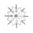 Bastelset Sternenzauber 12cm grau-silber 0142-12465