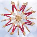 Bastelset Perlenstern Electra rot-gold