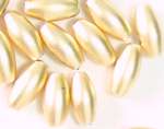 Metallic-Olive 8x4mm matt gold