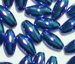 Metallic-Olive 8x4mm blau