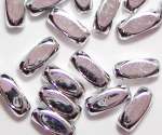 Metallic-Perle 5x12mm silber