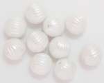 Rillenperle 6mm weiß
