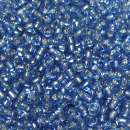 Rocailles 2,6mm mit Silbereinzug hellblau