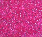 Rocailles 2,6mm mit Silbereinzug pink