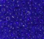 Rocailles 2,6mm transparent dunkelblau