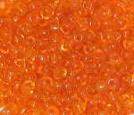 Rocailles 2,6mm transparent orange