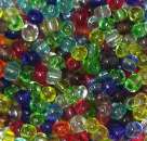 Rocailles 2,6mm transparent gemischt