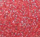 Rocailles 2mm mit Silbereinzug rose
