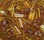 Glasstifte  7mm gold mit Silbereinzug